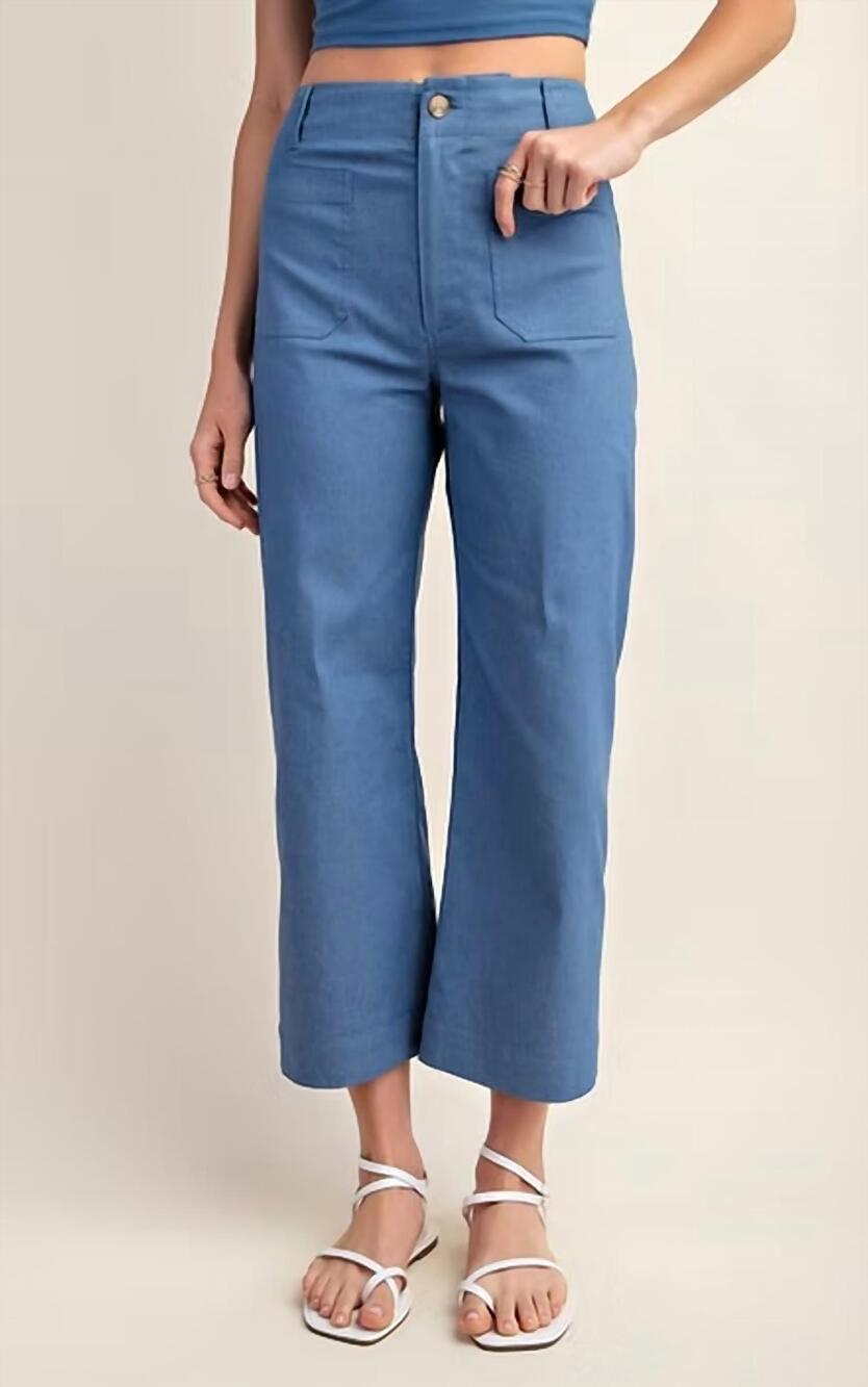 NEW GIGIO summer solstice pants in denim